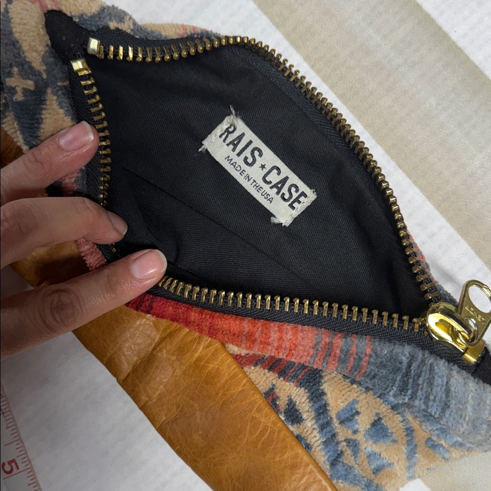 Raise + Case Aztec Print Patterned Leather Waist … - image 4